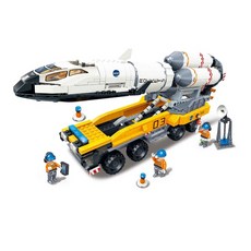 GUDI 生活城市 海克力士火箭發射臺 樂高相容積木, 混合顏色