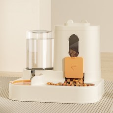 PASTEL PET 寵物小熊半自動餵水器, 1個, 黃色
