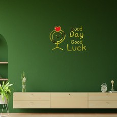 러블리팜 감성 레터링 캐릭터 시트지 3 Good Day, 3.Good Day, 골드