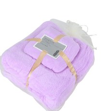 프랑온드 심플 비치타월 세트, 퍼플, 1개