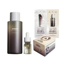 haruharu wonder 黑米爽膚水 150 毫升 + 油 10 毫升 + 超級粘性米墊 50 件 + 清潔樣品套件 2 件套, 1組