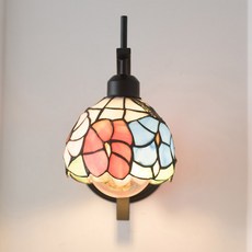 hit LIGHTING 彩色玻璃1燈壁燈 F30280, 花