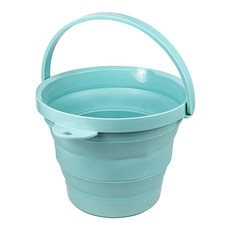 iSETO 伊勢藤 摺疊水桶 日本製 8L, 薄荷綠, 1個