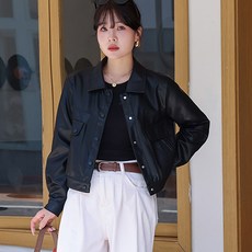 루나걸 여성용 씨엘투 레더 자켓 L24FJK072307