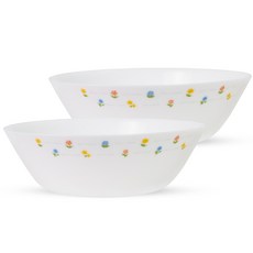 Bacile Little Garden 冷麵碗, 2個, 白色