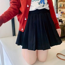 Yiyoumong女童款Omiru休閒喇叭迷你裙