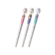 ibis 刺蝟造型中性原子筆 CR11753 3入, 粉色、黃色、藍色, 1套