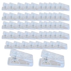 OON 사무용 문구 클립형 미니 집게 50p, 투명, 1개