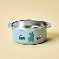 Modern House Animal Hills雙層不鏽鋼深碗, 棒棒棒迪諾, 1個