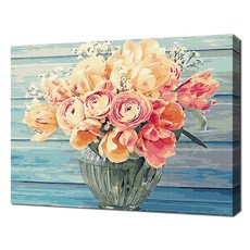 1300K Ecosol 自畫 28 色山水畫 DIY 傑作繪圖 40 x 50 cm, 求婚花束