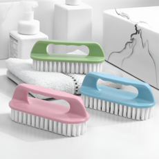 리빙홈디테일 다용도 손잡이형 핸드 브러쉬 청소솔 3종 세트, 1세트, 혼합색상
