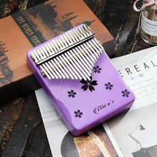 原聲卡林巴琴 21音 紫花款, 1個