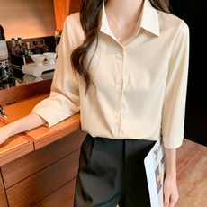 女款7分袖基本版型襯衫 101 CH-2317051