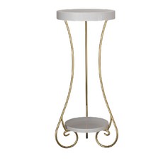 室內花盆架 托盤架 小型 YT_RA1402, 白金色