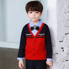 jackid 男童Johnny雙層T恤 + 領帶