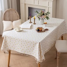 마켓에이 플라워 패턴 테이블 식탁보, TYPE2, 1개, 90 x 90 cm