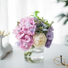 GAPANG 造型花束 TESI061+花瓶組, 12紫