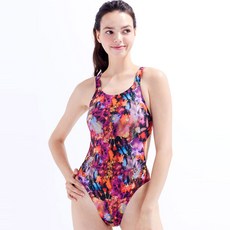 후그 여성용 정원 하이컷 X-back 탄탄이 수영복 WHT1577