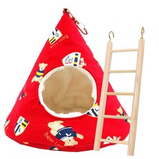 PET'S HANDLER Parrot Bed Hideout KS-01 + 木梯套組, 紅蟑螂（藏身處）, 1套