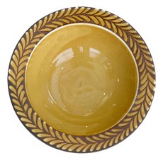 美濃燒 貽釉花粧6吋湯皿 日本製 日式餐具, 1個