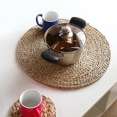 Rivium 稻草編織餐墊 2件組 Rv-72136, 單一顏色, 直徑 30cm, 2個