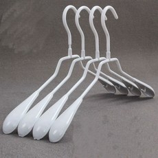 女用防肩角圓弧防滑衣架, 白色, 10個