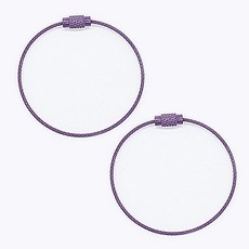 ButtonKing 高級彩色線圈, 2個, 紫色