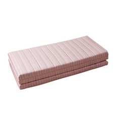 딥슬립 3단 접이식 7존 토퍼 매트리스, 핑크스트라이프, 10cm