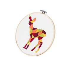 프랑스자수 패키지 세트, 애니멀-사슴, 1세트