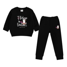 KIDSCREW 兒童獨角獸運動上下衣套裝