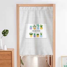 Pairing清新隔間布藝魔鬼氈門簾 1, 08