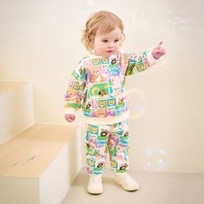 mollimelli 兒童Yummy Friends Toon家居服套裝