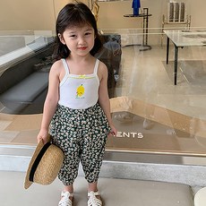 CONTIKIDS 兒童小麥花朵褲