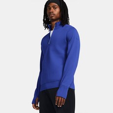Under Armour 安德瑪 男款 IntelliKnit 跑步半拉鍊長袖T恤 1378170-400