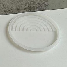 Home Flow 條紋圓形石膏碗矽膠模具, 單一顏色