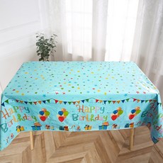 미니모 생일 파티 테이블 식탁보, E타입, 137 x 274 cm, 1개