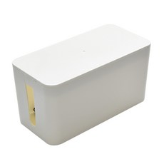 3孔電線收納盒 S號 白色, 1個