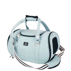 퍼피엔젤 반려동물 데님 여행용 가방 PA-CA111, 680 Blue, 1개