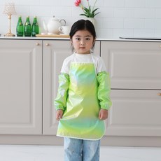 BEBE CHOUETTE 兒童用雷射防水圍裙 + 袖套組