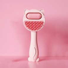 랜보어 반려동물 털날림 방지 브러쉬 8 x 19.5 cm, 핑크, 1개