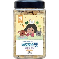 마도로스펫 반려동물 동결건조 데일리트릿, 혼합맛(닭가슴살/채소), 90g, 1개