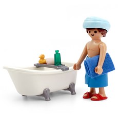 Playmobil 摩比人 男人與浴缸公仔套裝 71167, 1套