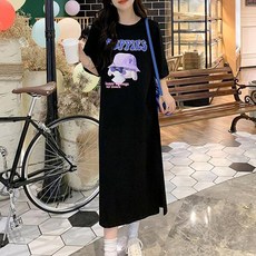 레몬소울 투푸아 프린팅 반팔 원피스 빅사이즈 포함