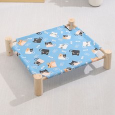 지앤와이 반려동물 휴식 공중 해먹 침대, 블루캣, 1개