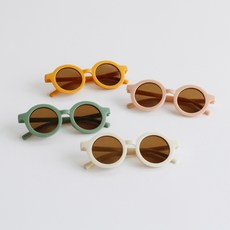 兒童款彩色太陽眼鏡 UV400 4件組