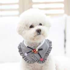 RITOGATO 寵物Harin韓服披肩 S, 銀灰色, 1個