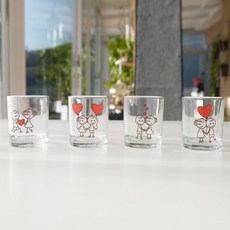 I My Home Moae Sangpungpong情侶燒酒杯 60ml*4種, 混色, 1套