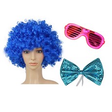 派對彩色捲髮假髮套組, 3型