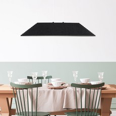 PABLO PABLO Kade 小款吊燈餐桌燈 LED15W + 三色變換遙控器低頻閃套組, 黑色 + 灰色