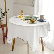 까사베르데 위드 핀코트 식탁보, 블랙, 8인(130 x 220 cm), 1개